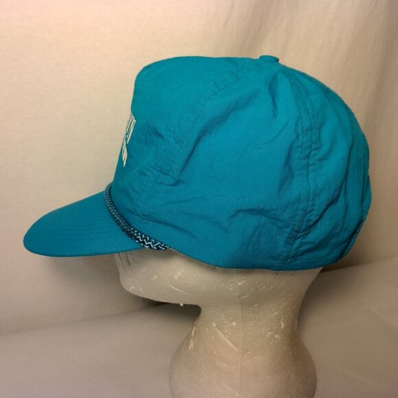 Vintage Brooklyn Freightliner Cap Hat Turquoise Blue Nylon Otto Cap Strap Back - Picture 4 of 14